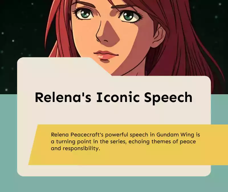 Relena Peacecraft’s Iconic Speech: A Pivotal Moment in Gundam Wing