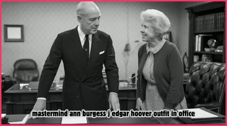 Mastermind Ann Burgess J. Edgar Hoover Outfit in Office-newsnests